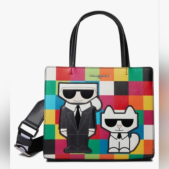 $12 DRAWING BUYERS APPRECIATION !! 🔹️ RARE 🔹️ ✨️🌈karl lagerfeld satchel ✨🌈 - Picture 3 of 6